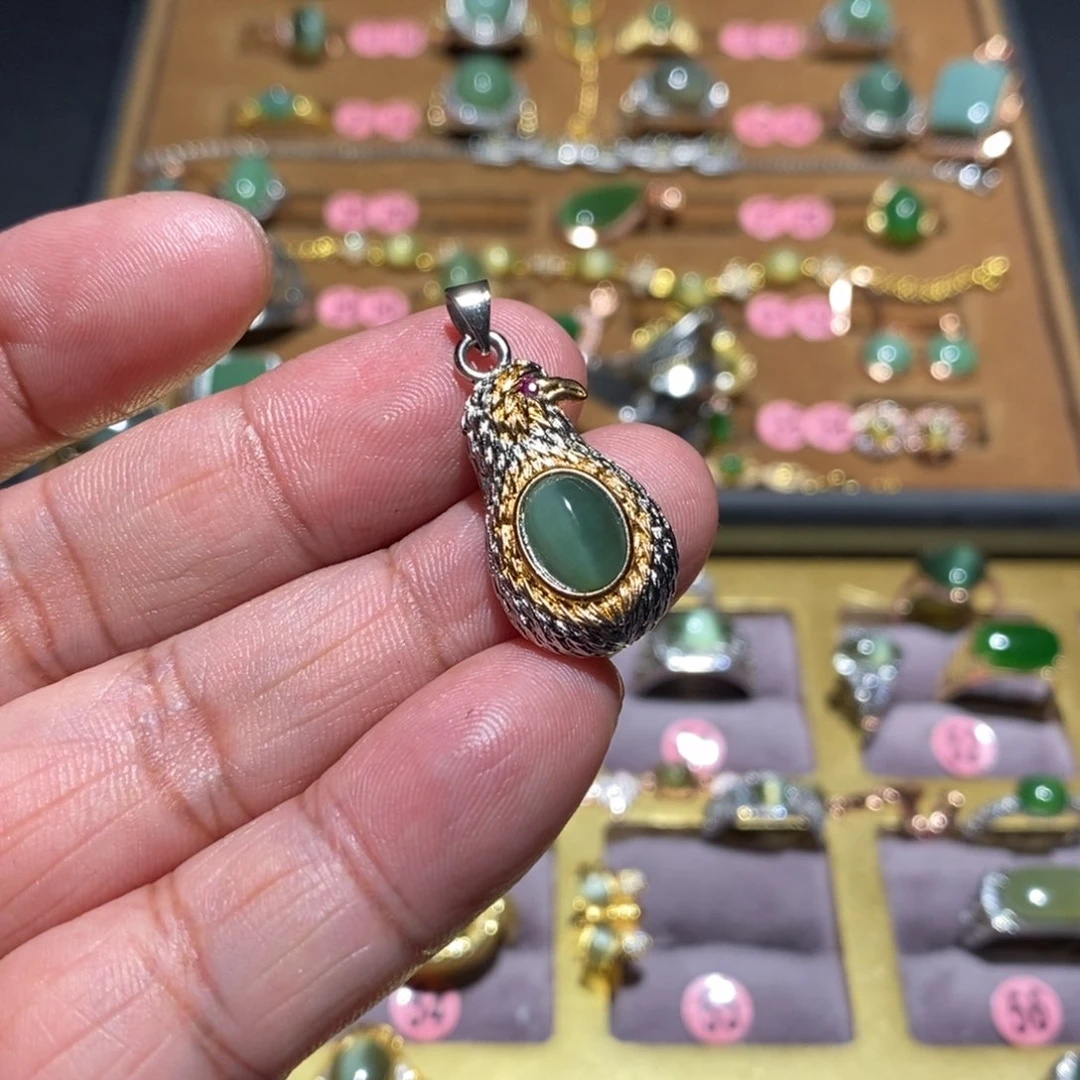 和田玉（碧玉）吊坠未镶嵌