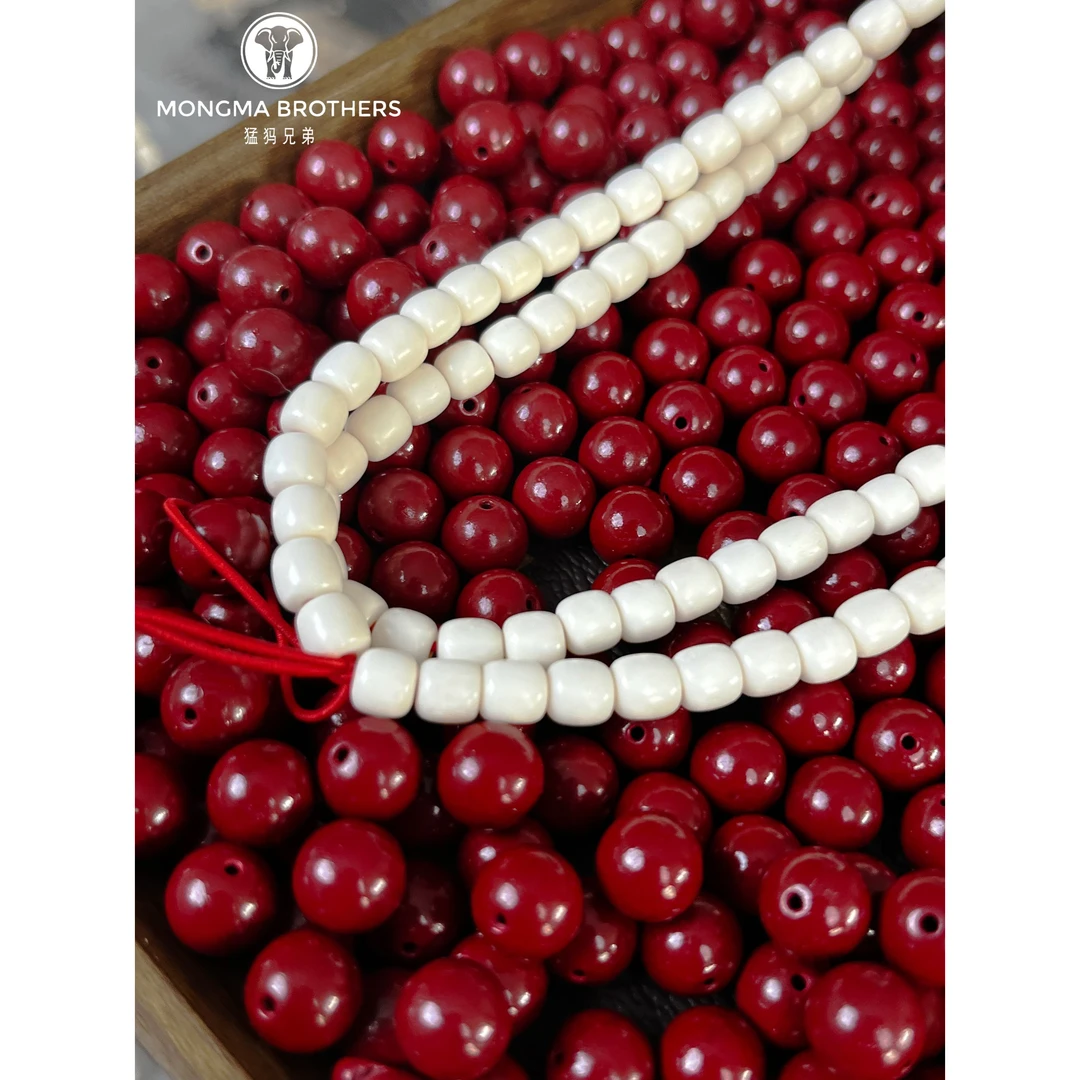 【猛犸兄弟】微瑕TG0004驼骨108佛珠长串6*6老型