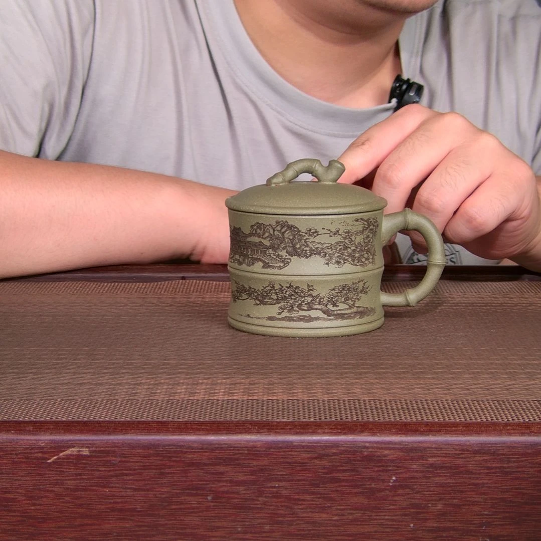 茶杯紫砂高货放漏