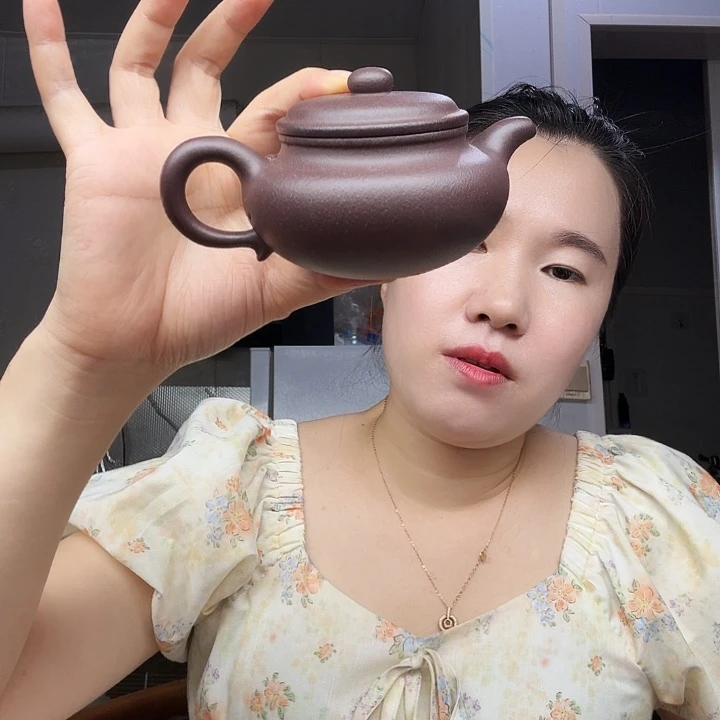 茶壶紫砂原矿半手工天青泥仿古200cc