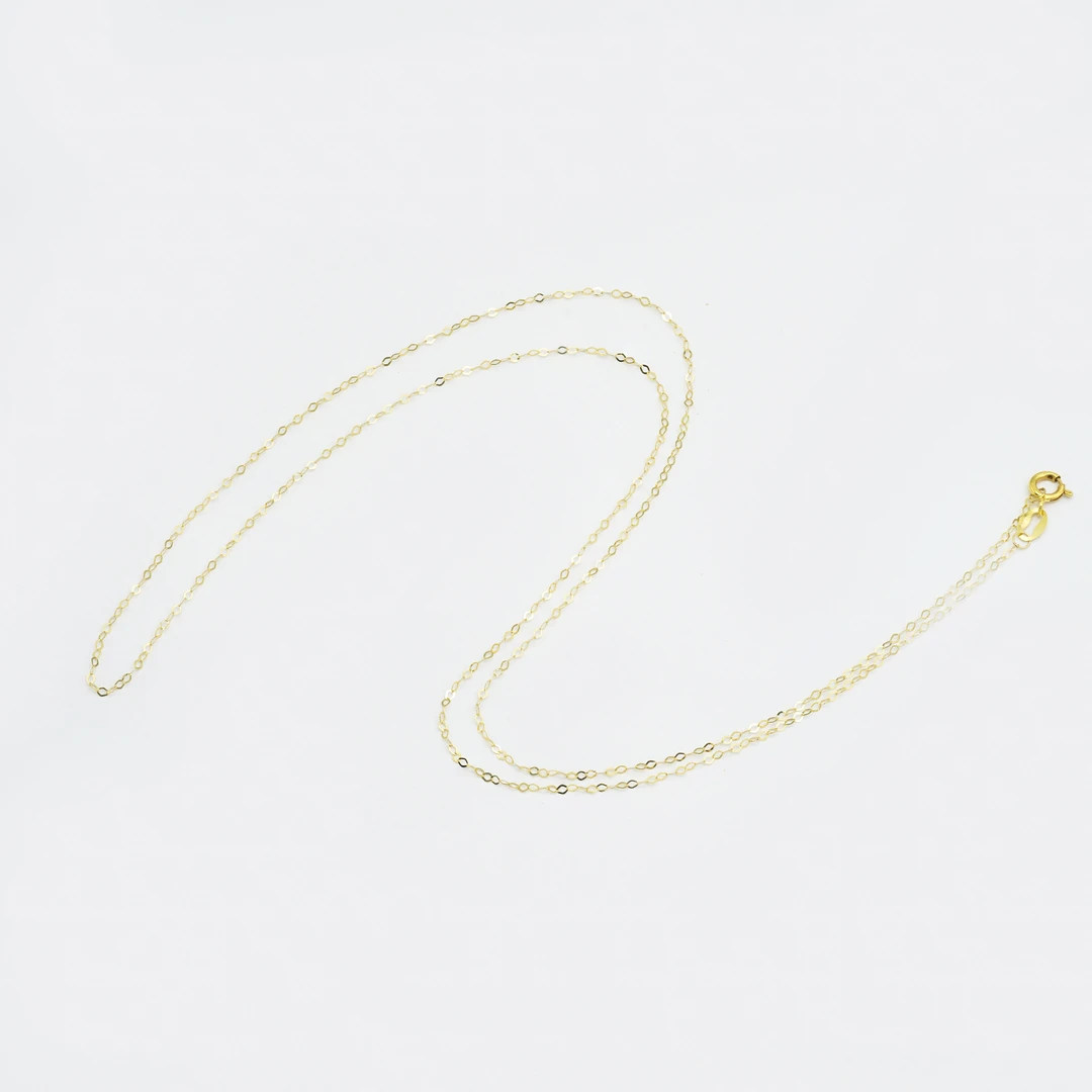 18k金闪O链  链长约45cm【QL07164】