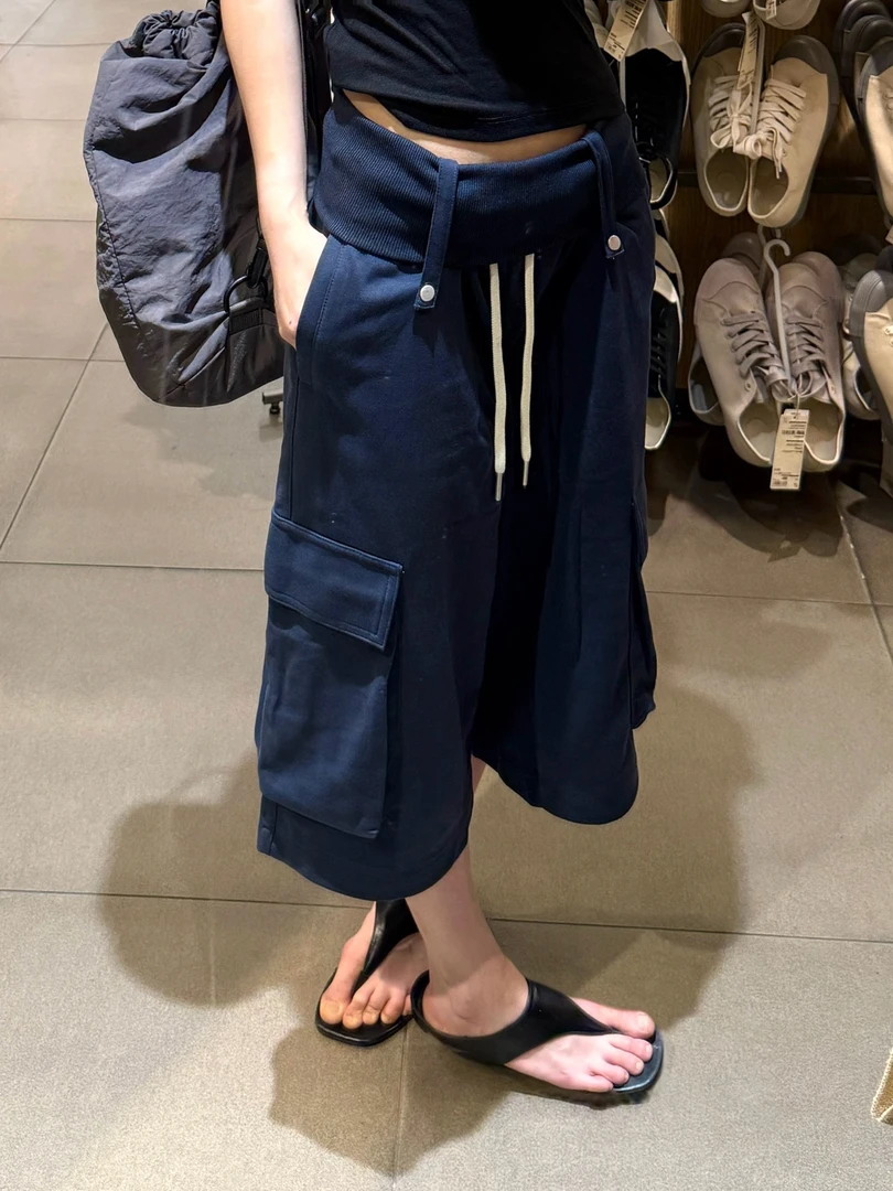 KAFU 欧货原单松弛感小众调性七分裤