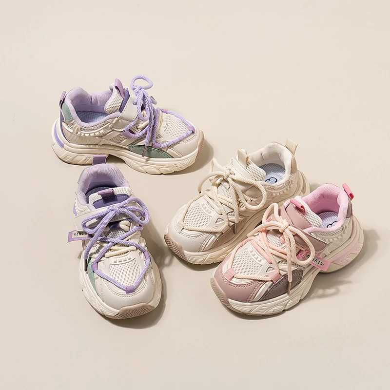 春季新款运动鞋软底男透气时尚春秋休闲鞋女童鞋女鞋老爹鞋116