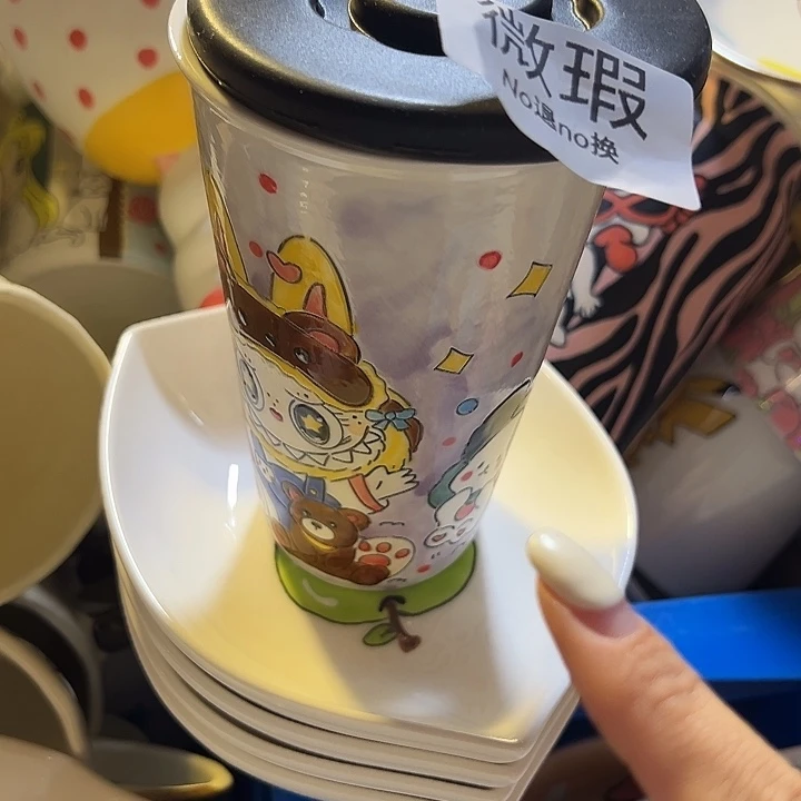 摆件不退不换卡通手绘