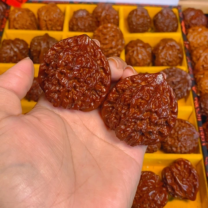 桃核吊坠d*官帽一对2LXP#00#