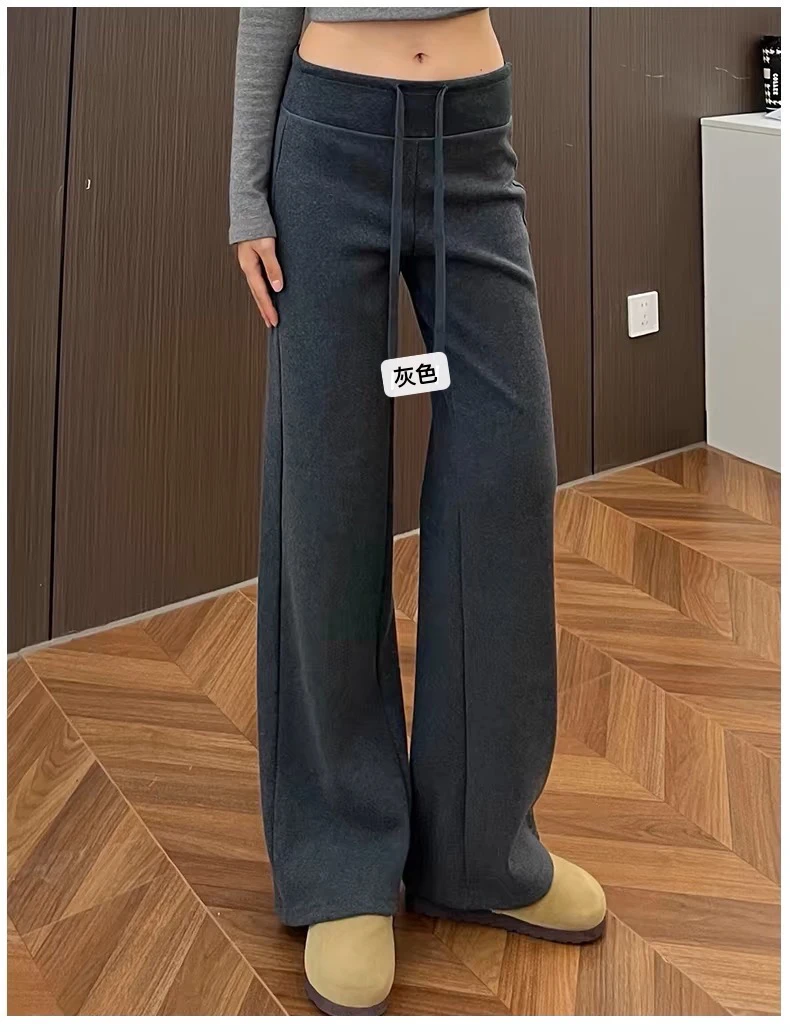 王永家~春夏新款休闲百搭垂坠感直筒运动裤2528