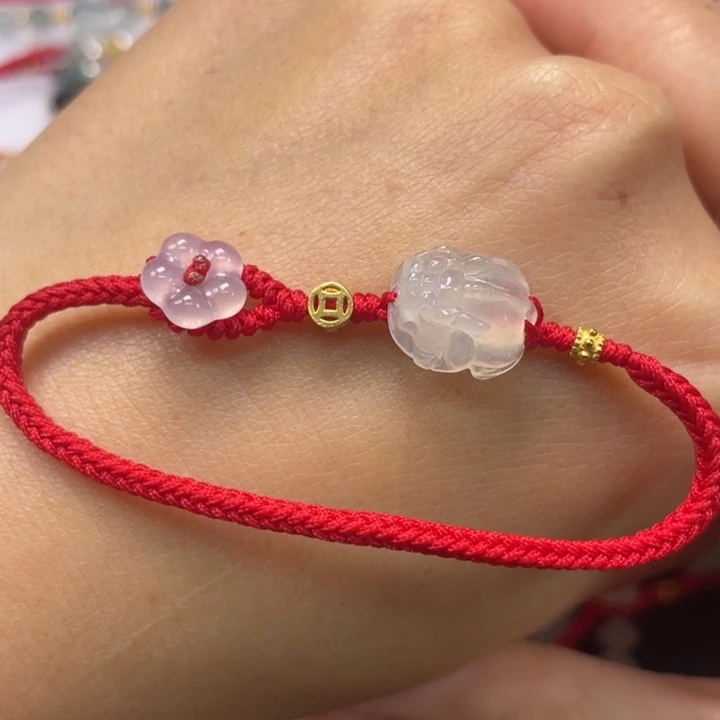 翡翠未镶嵌手绳15手围