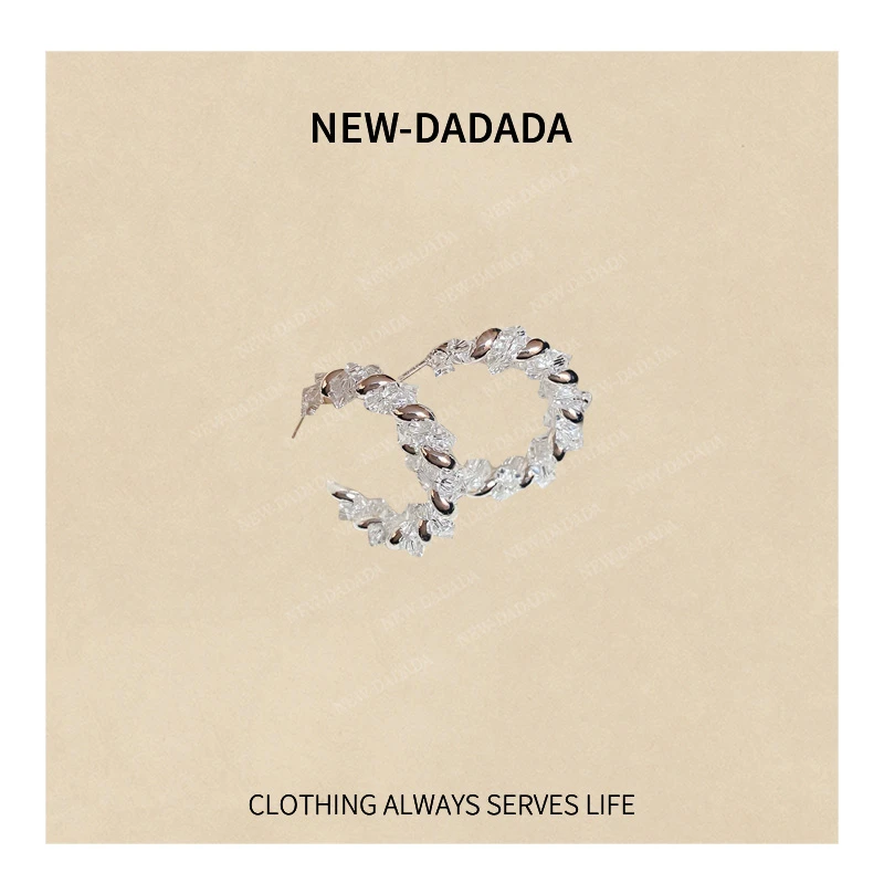 不锈钢耳饰  NEW DADADA【利达同款】高级设计感气质耳环SV543