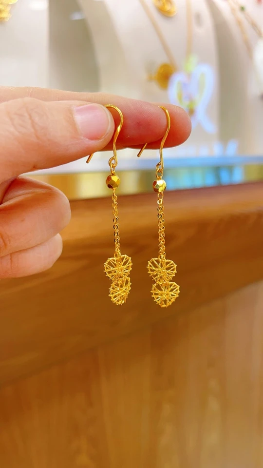 足金耳环5.06克（950/克）5G工艺