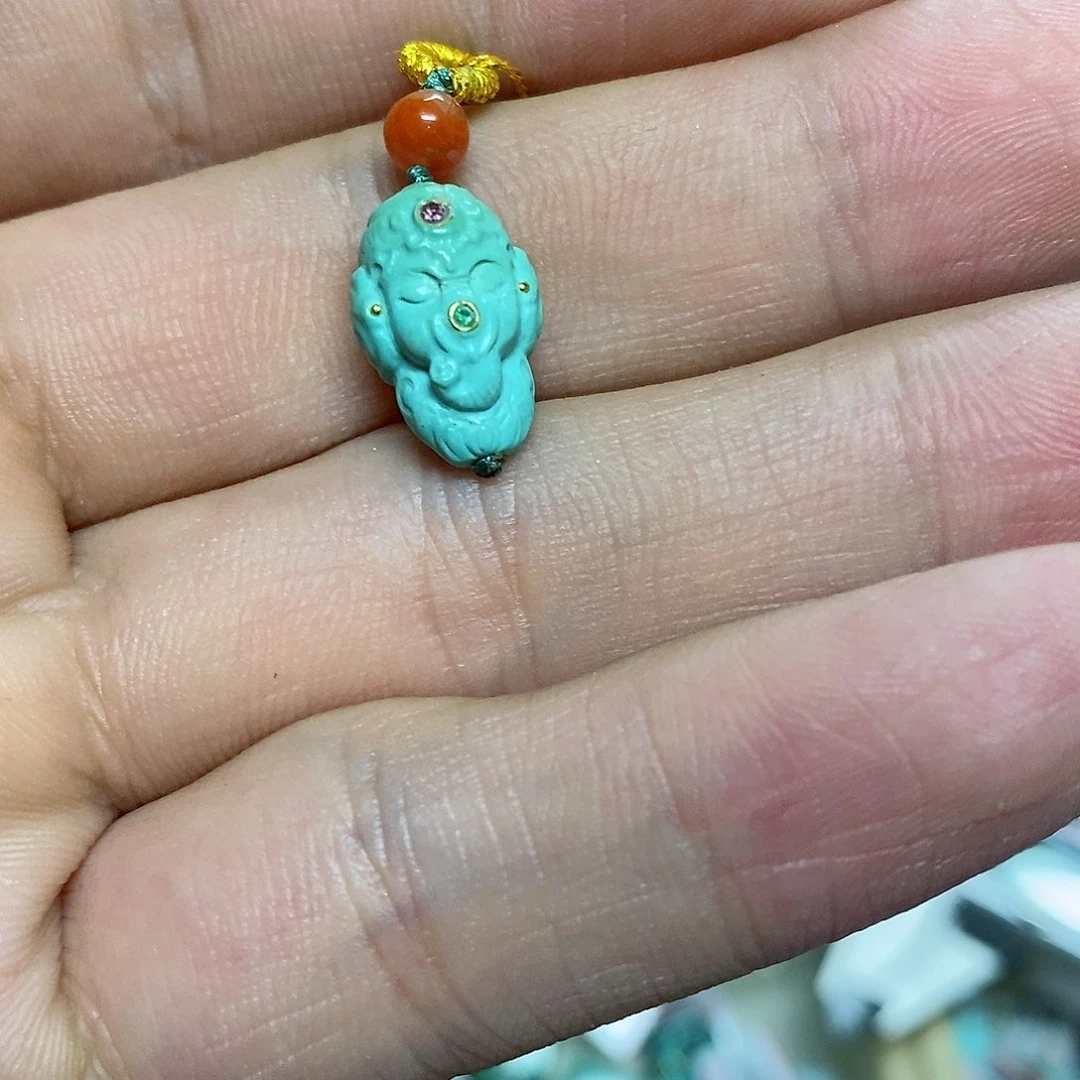 未镶嵌绿松石珠宝奇石