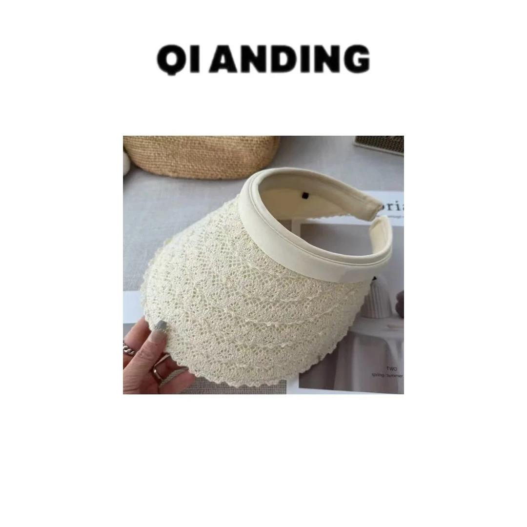 JZ 夏季新款蕾丝防晒空顶帽女户外出游时尚百搭遮阳帽JZ25207