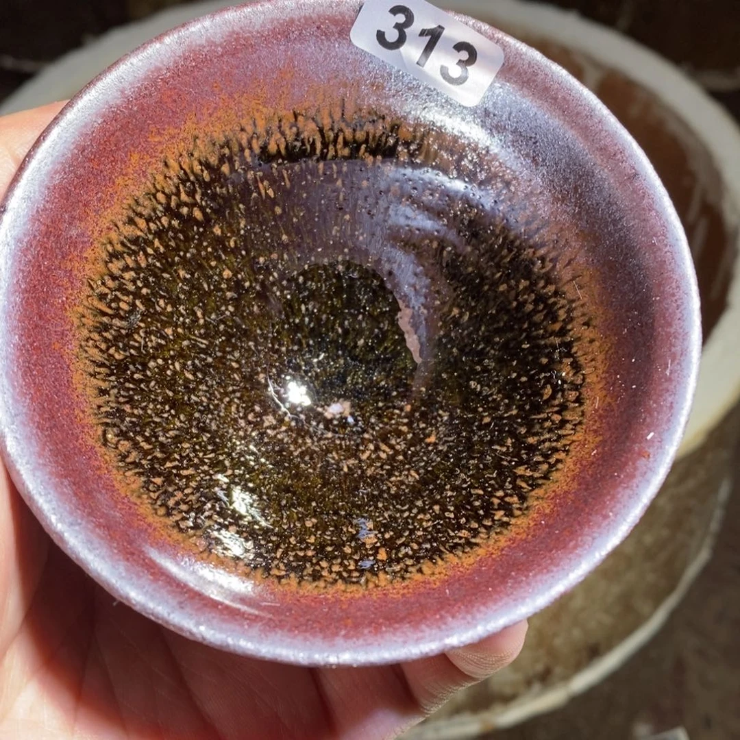 茶盏建窑建盏茶盏柴烧313