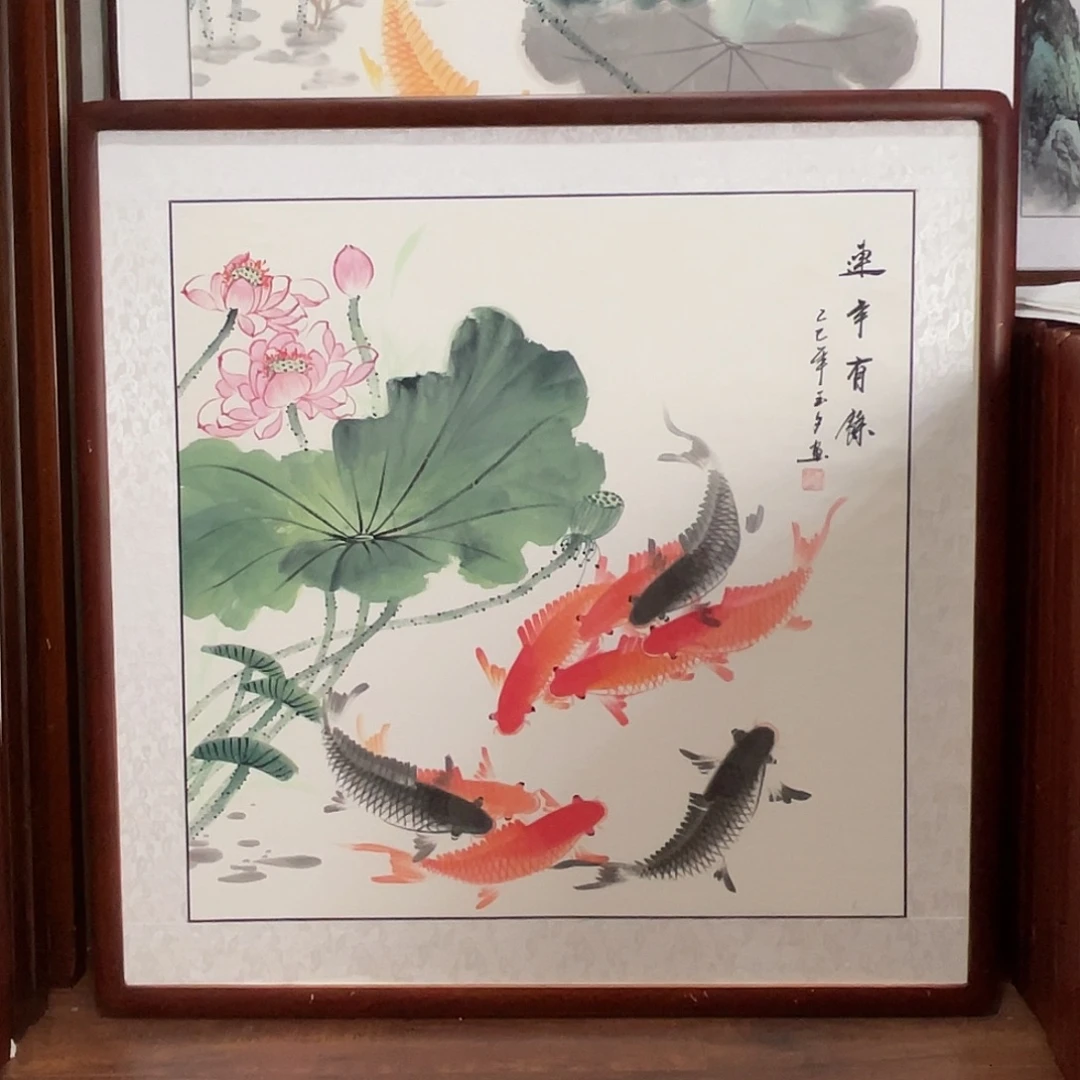 国画带框尺寸83*83厘米