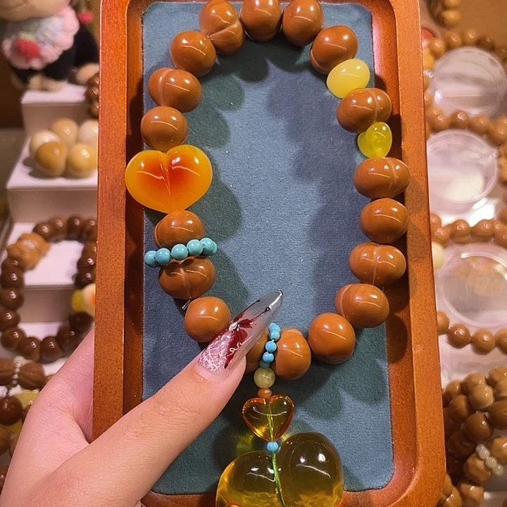 吊坠猴头核桃玻璃底手工屁桃卡17葫芦款全品