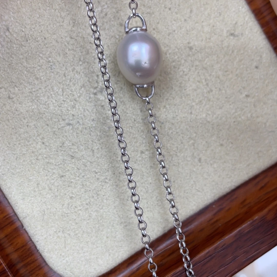 银S925镶嵌颈饰海水珍珠