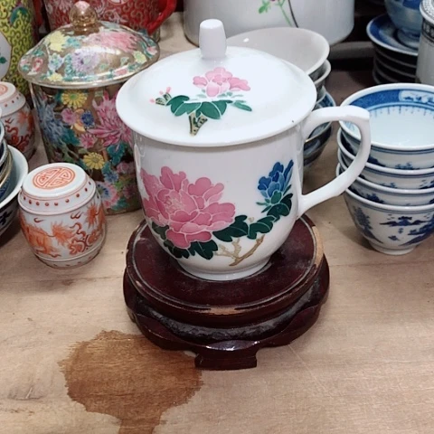 杯?***?景德镇釉下五彩办公室杯