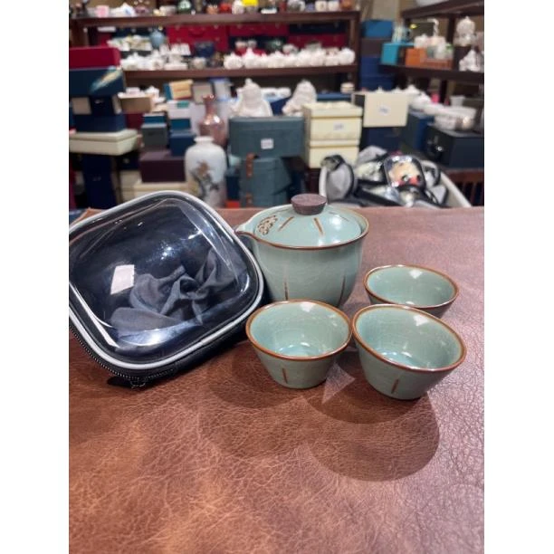 汝窑旅行茶具一壶三杯311