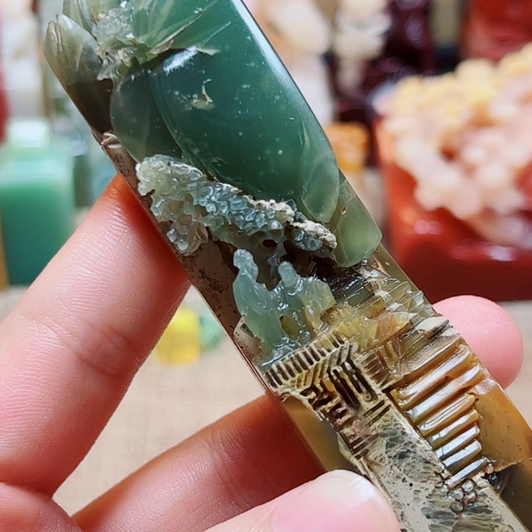 寿山石印石掘*汉寿山石印章