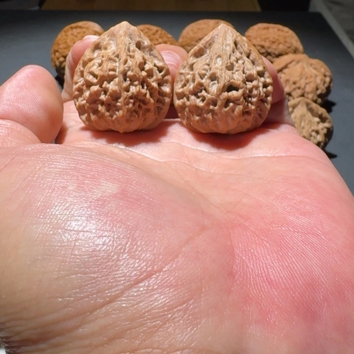 吊坠文玩核桃31玉扇手捻