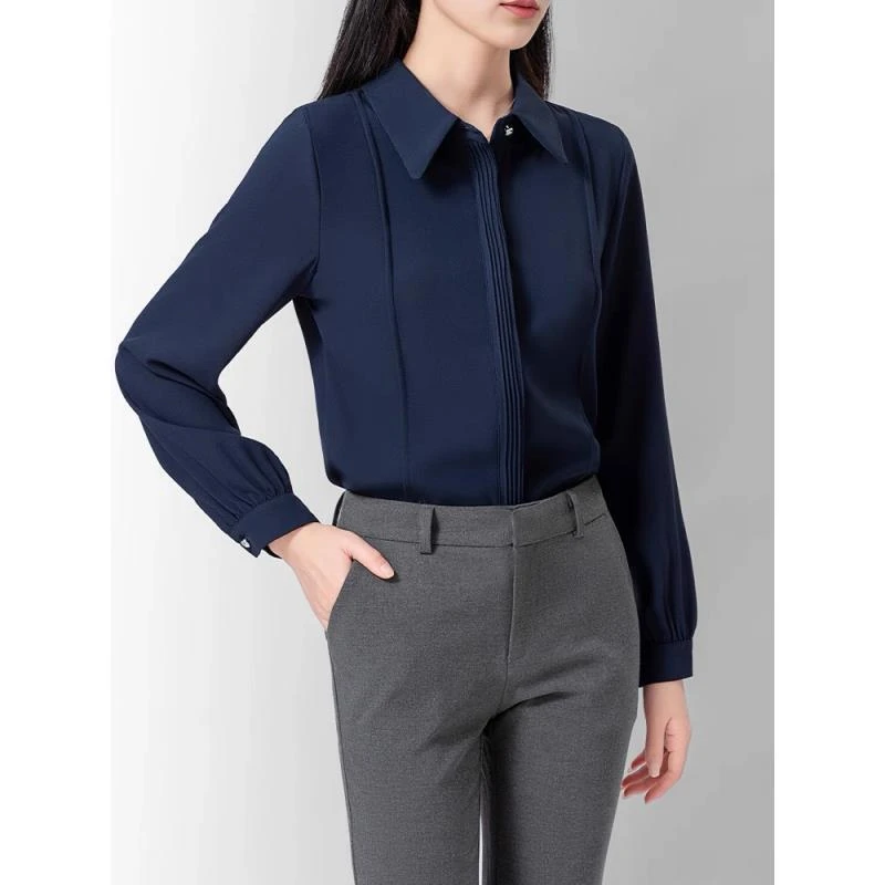 AQY 3013秋季新款通勤职业休闲衬衫