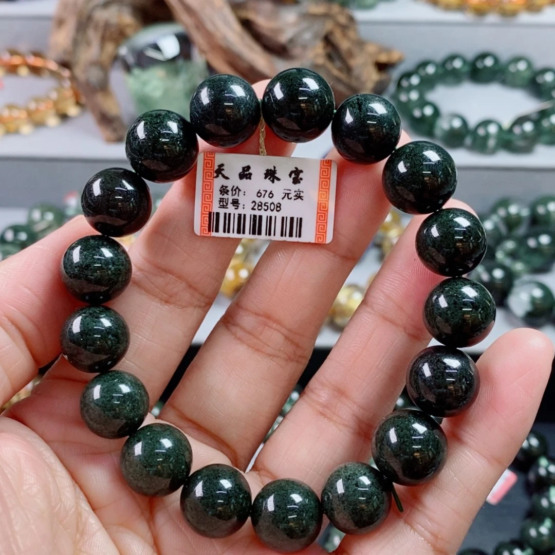 水晶未镶嵌手链绿幽灵手链28508