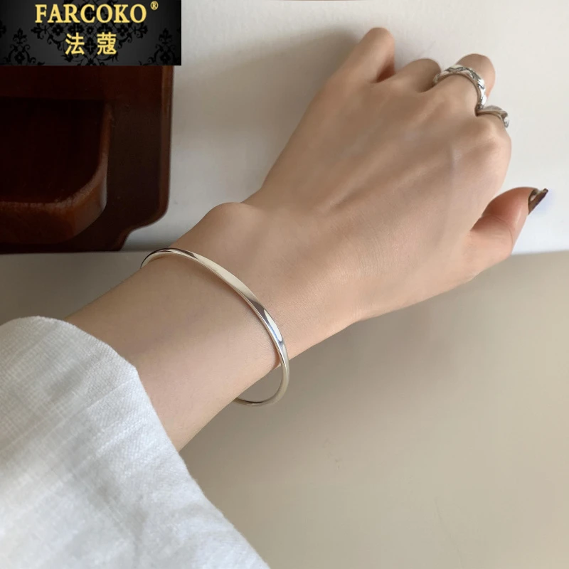 FARCOKO/法蔻开口手镯女款精致优雅镯子送女友老婆生日情人节礼物