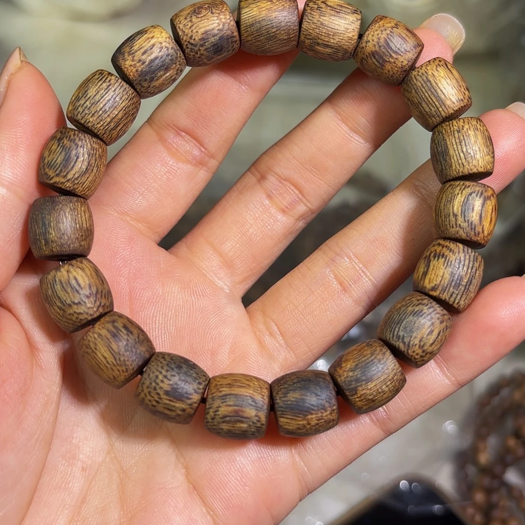 手串沉香奇楠沉香1.1鼓珠13克➕