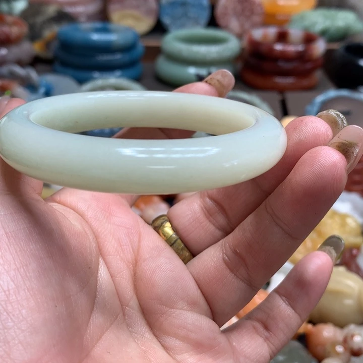 静***ꕫ石英质玉（黄龙玉）合金颈饰