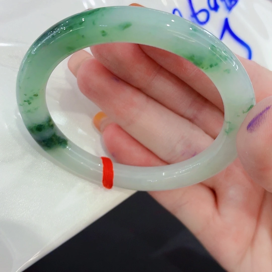 未镶嵌手镯翡翠天然缅甸翡翠手镯53/55