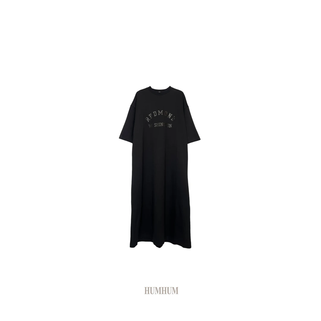 HUMHUM | 机场系列松弛轮廓线特斯拉T恤裙