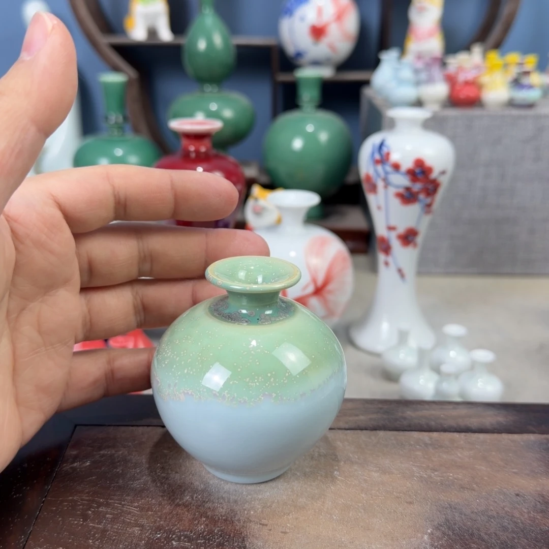 陶瓷手工小花器摆件