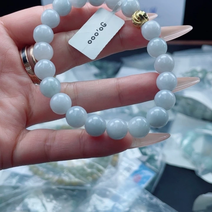 未镶嵌定制翡翠珠串