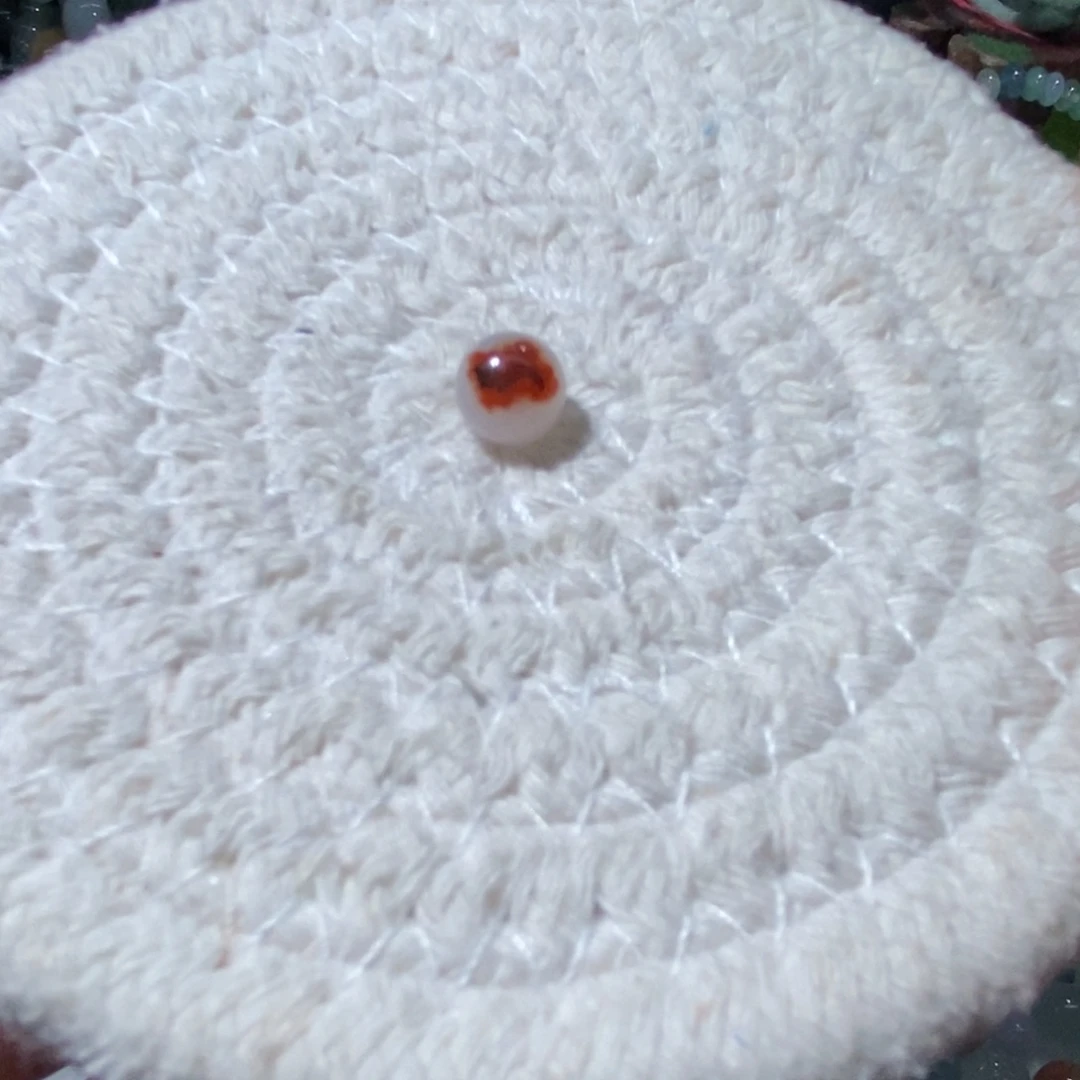 翡翠散珠翡翠铁锈红圆珠