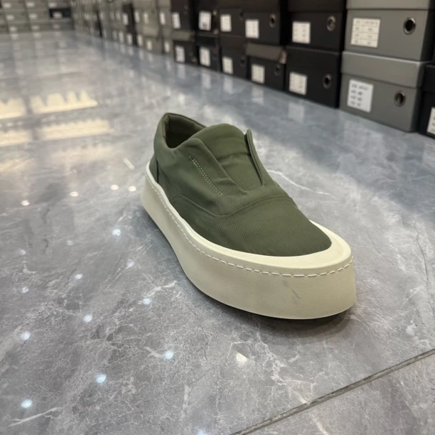 19903-27夏季冰丝帆布鞋厚底透气乐福鞋一脚蹬潮流舒适百搭