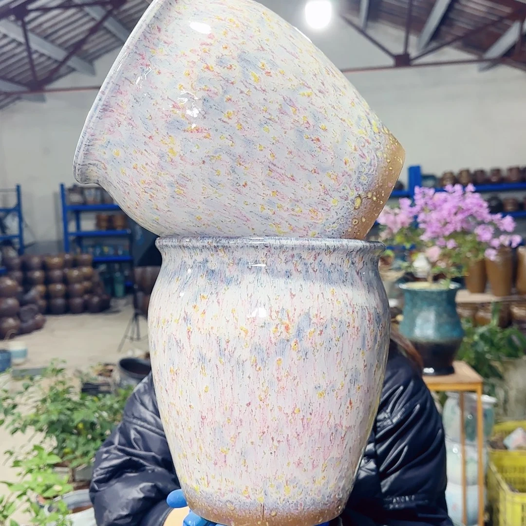 花盆紫砂高21口19