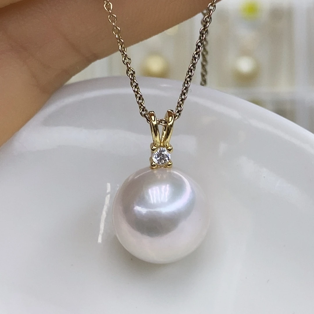 合金淡水珍珠吊坠(赠链)