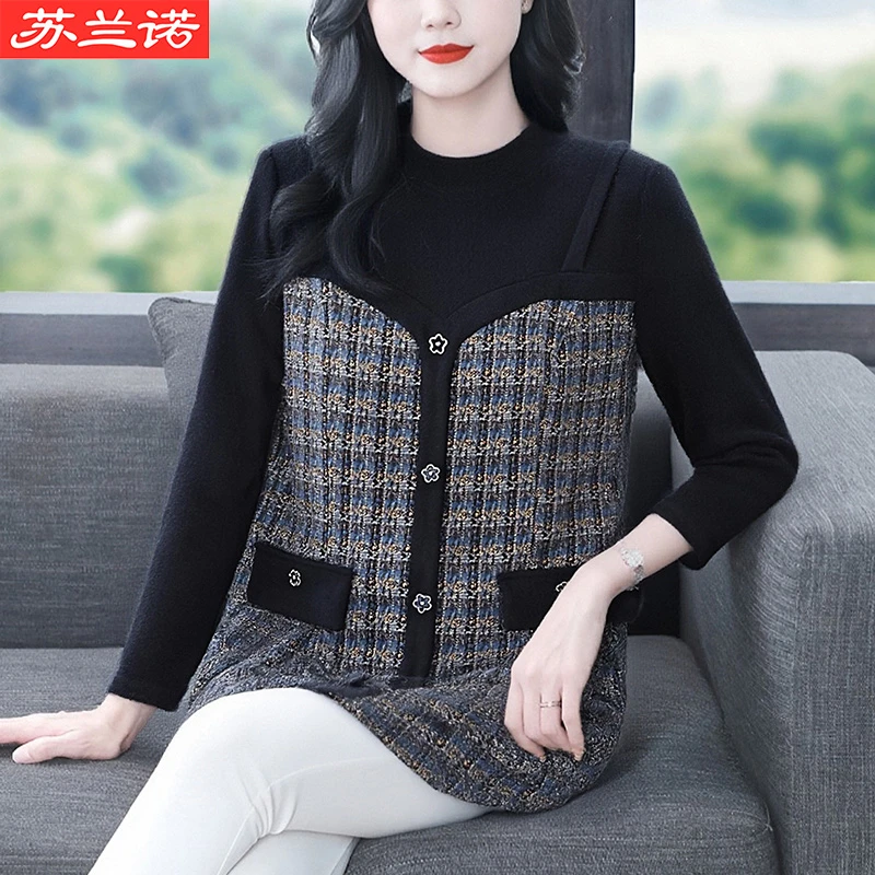 大码女装轻奢高级感小香风外套宽松显瘦时尚遮肉上衣ZB5559