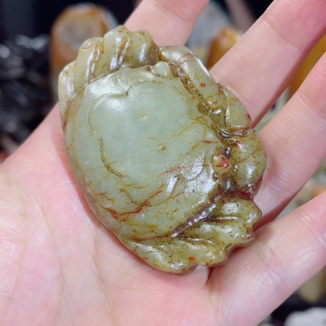 和田玉未镶嵌把件4