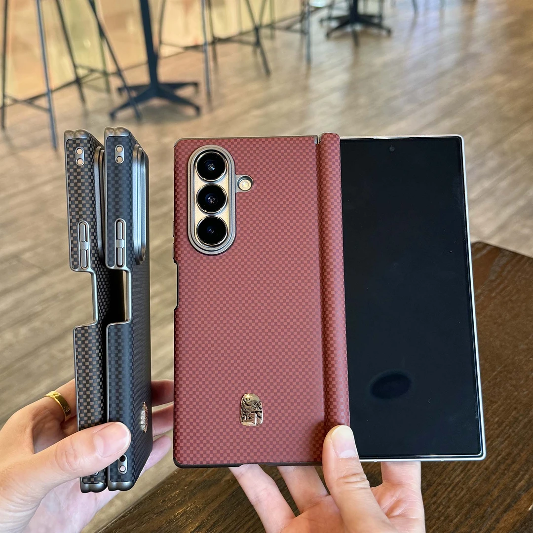 适用galaxy三星fold7折叠屏手机壳升级双侧中轴双边全包火星纹理