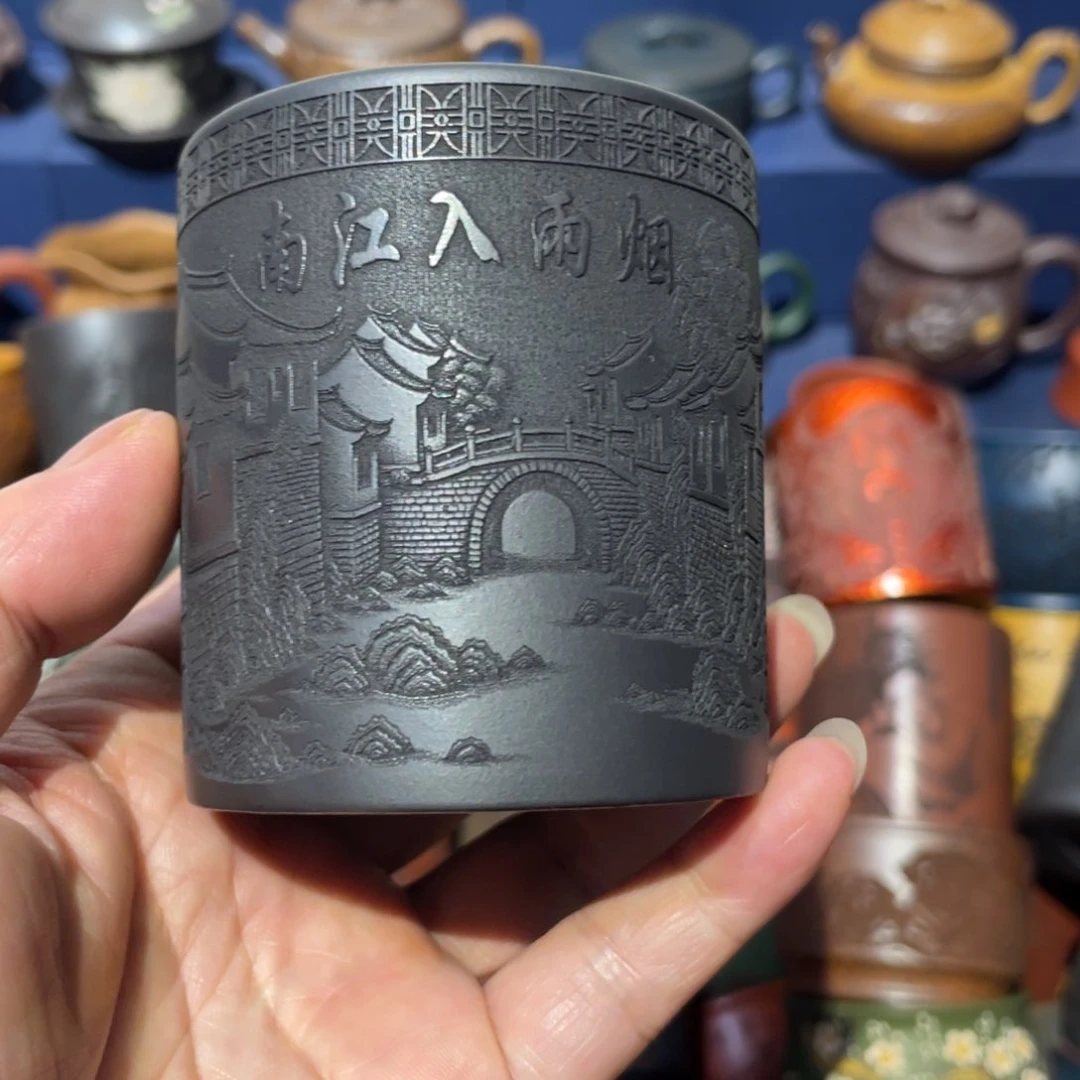 原矿紫砂手工主人杯