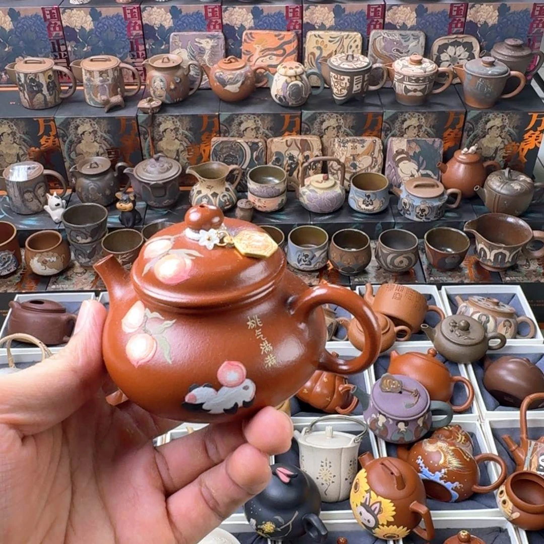 茶壶紫砂140ml原矿精工半手
