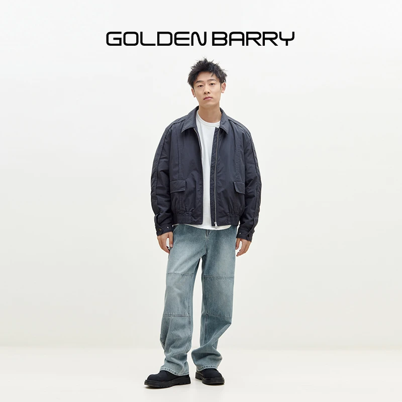 GOLDENBARRY|171007男装韩系休闲夹棉外套