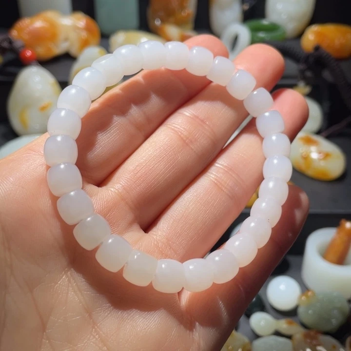 和田玉未镶嵌手链