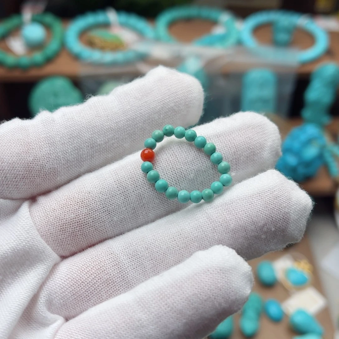 绿松石未镶嵌小米珠