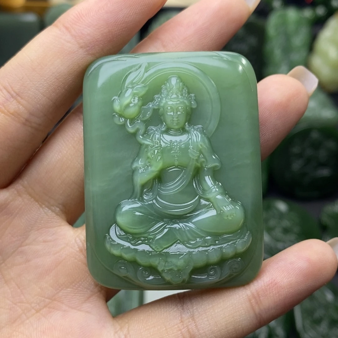 未镶嵌和田玉（碧玉）挂件