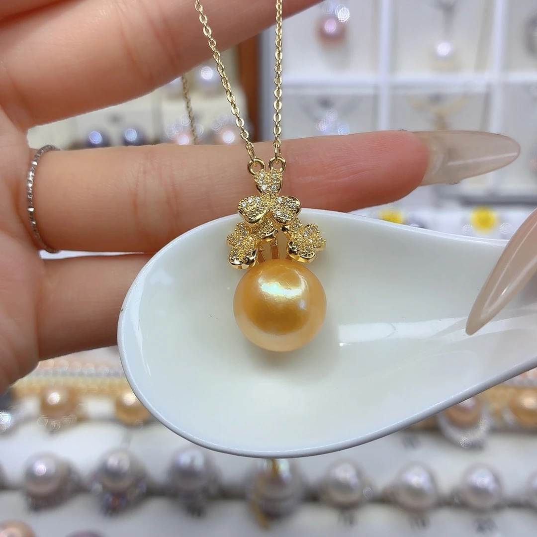 颈饰合金淡水珍珠F