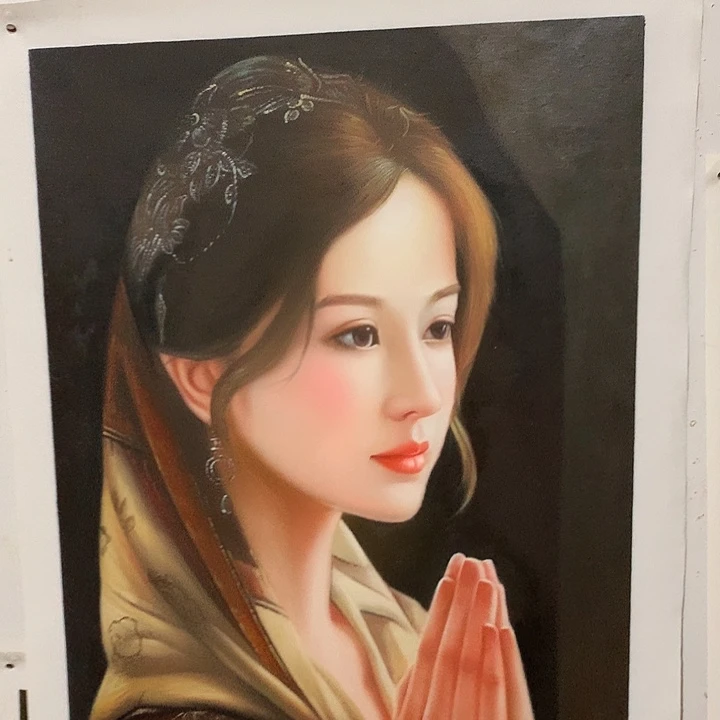 油画60*90手绘雅虎