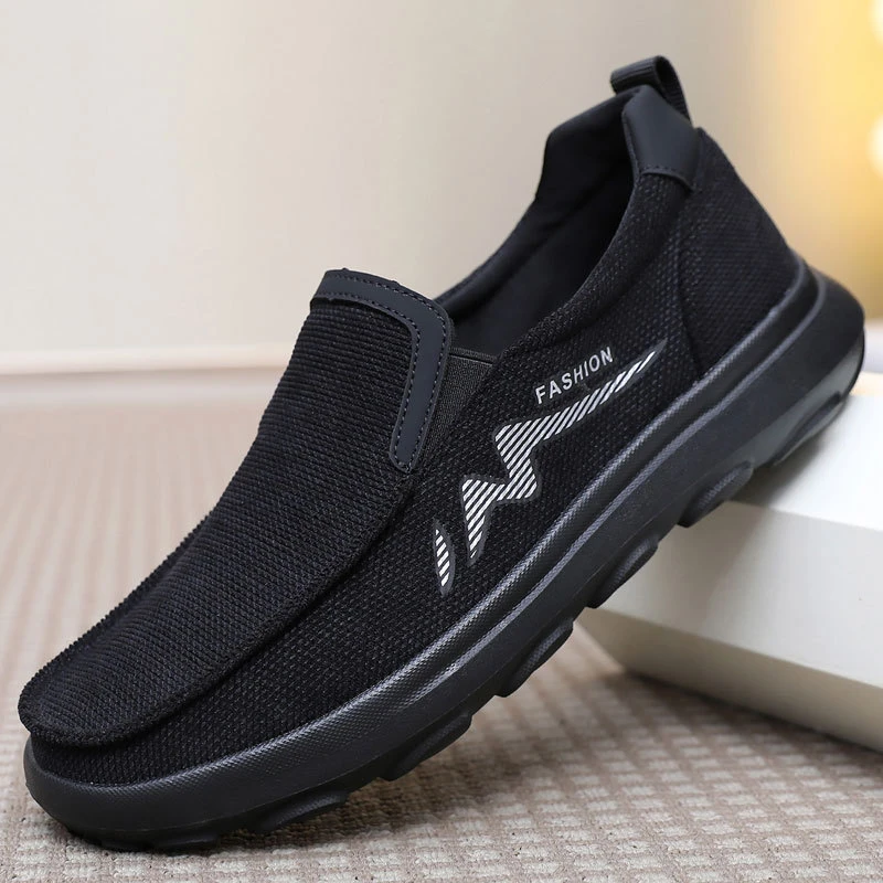 春秋季老北京布鞋男单鞋宽松轻便舒适透气中老年人软底防滑爸爸鞋