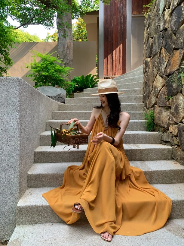 Ah·Jing 梓静 【丝屡纱】时尚半裙调性法式风半裙 0602