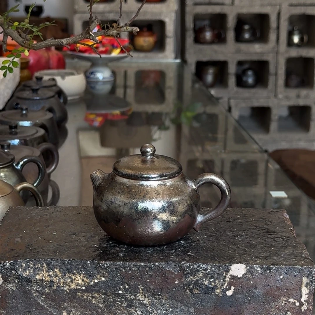 建水紫陶紫泥柴烧茶具